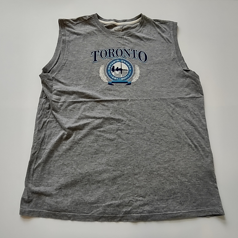 TORONTO ONTARIO, CANADA GREY TANK TOP